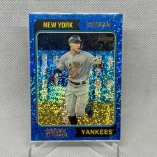 2023 Topps Heritage - Aaron Judge #152 Chrome Blue Sparkle NY Yankees