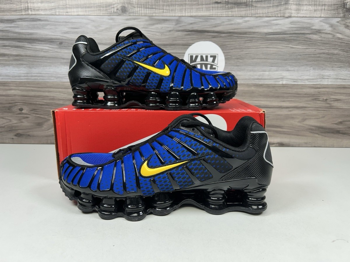 Nike Shox TL Black Lyon Blue Varsity Maize IB7670 001 NEW Men's No