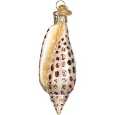 Old World Christmas Junonia Shell Glass Ornament Decoration 12465 FREE BOX New