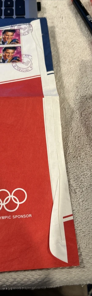 Priority Shipping Envelope With Elvis Presley Stamps - Image 4 of 4