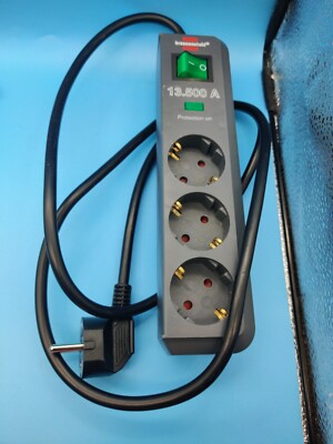 Brennenstuhl 1158820315 Power extension 1.5 m 3 AC  outlet(s) Black, Green ~E~