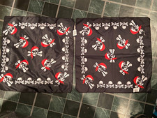 2 Skulls Bandanas 20" X20" Came in a Pack Nice hhh1