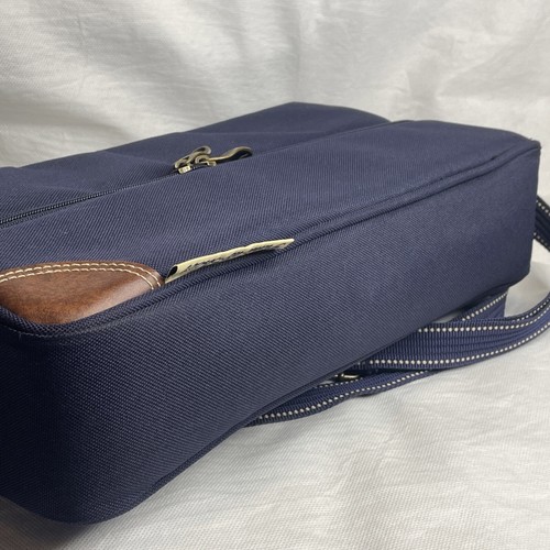 Picnic at Ascot Wine+ Carrying Case Classic Navy Blue & Leather Accents Bag Hold - Picture 13 of 16