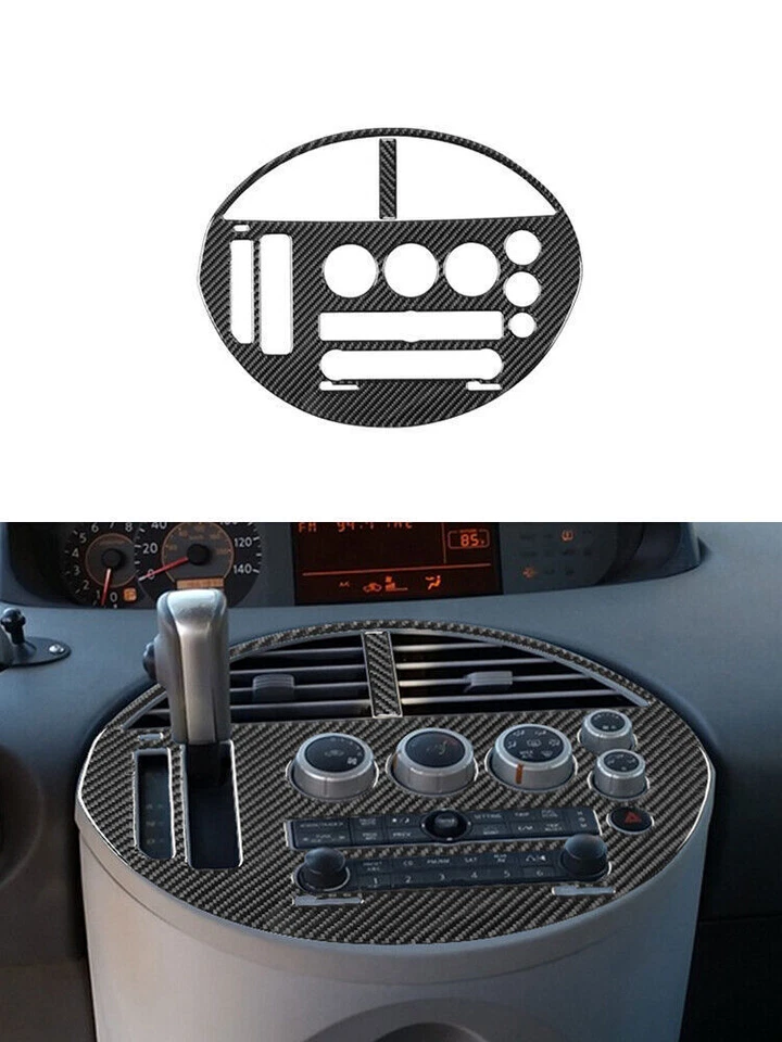 Cubierta de control central de fibra de carbono para Nissan Quest 2004-2006 decoración 2* Foto 2 de 4