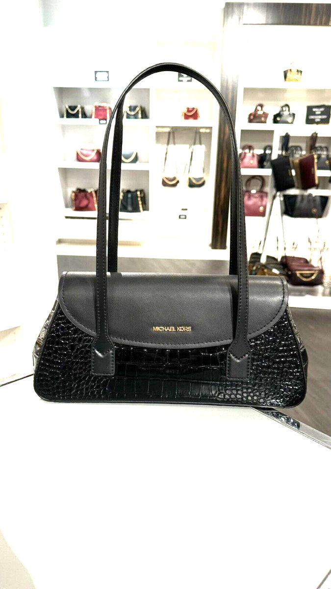 カバサ　Midnght k MICHAEL KORS KATYA BLACK MEDIUM LADIES SHOULDER BAG PURSE