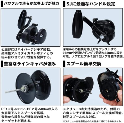 DAIWA Bait Reel 19 Catalina 15H-SJ Right (2019 Model) Black New | eBay