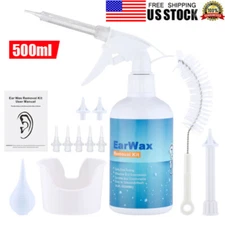 Ear Wax Removal Tool Kit Earwax Remover Irrigation Cleaner Bottle Flush System