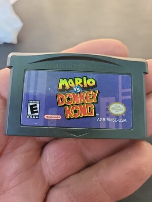 mario vs donkey kong Gameboy Advance Gba Cartridge Tested Works