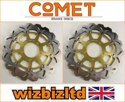 Kawasaki ZX-6R Ninja (ZX 600) 2007-2008 [Pair Comet Front Gold WF Brake Discs]