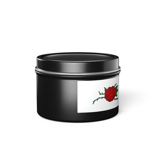 Rose Scented Tin Candle, Romantic Gift, Home Decor, Aromatherapy, Self-Care - Picture 11 of 37