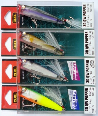 Duel 3D QW Popper Angeln, Japan Wobbler, Köder, Raubfische, Barsch, Zander,Hecht