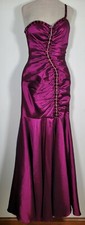 Mori Lee by Madeline Gardner Dress Size 2 Purple One Shoulder Mermaid Formal 
