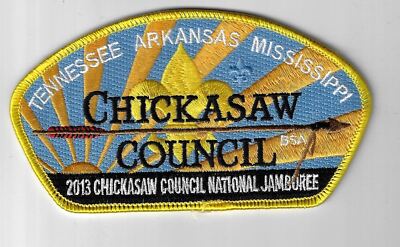 2013 National Jamboree JSP Chickasaw Council BSA YELOOW Bdr. [ELL-915]