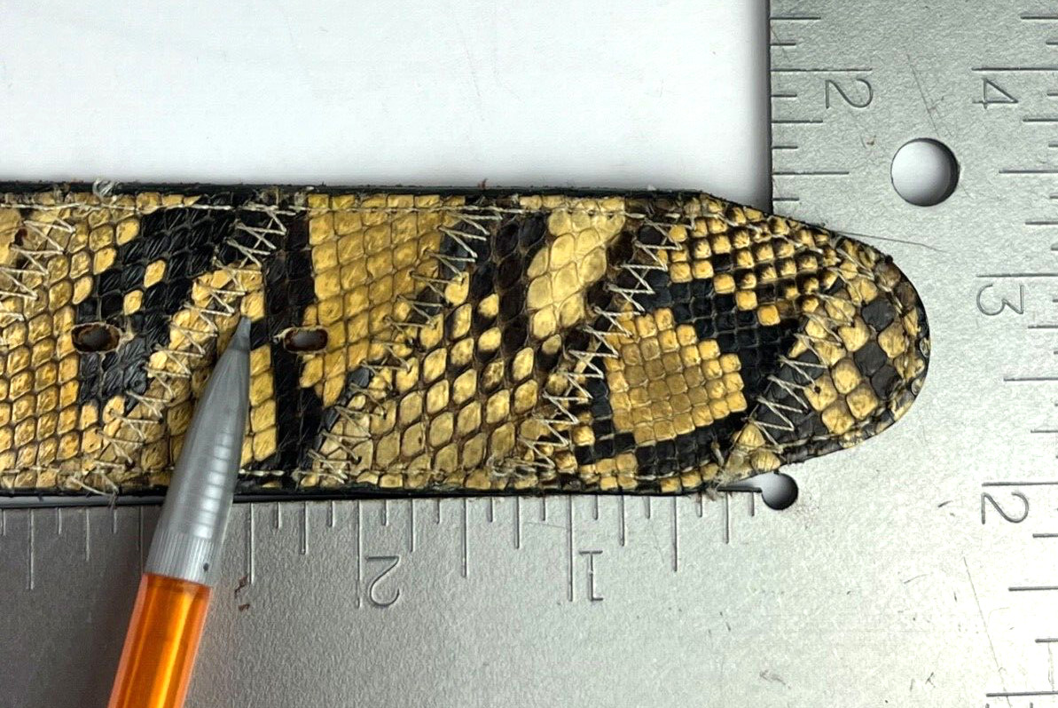 ACME Women's Patchwork Genuine Python Leather Bel… - image 6