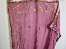 Pre-owned Pakistani Indian Duppata Saree Scarf Wrap Stole U508 