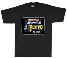 Streetwise PERRO Graphic T-Shirt Black M-L-XL-2XL-3XL-4XL-5XL