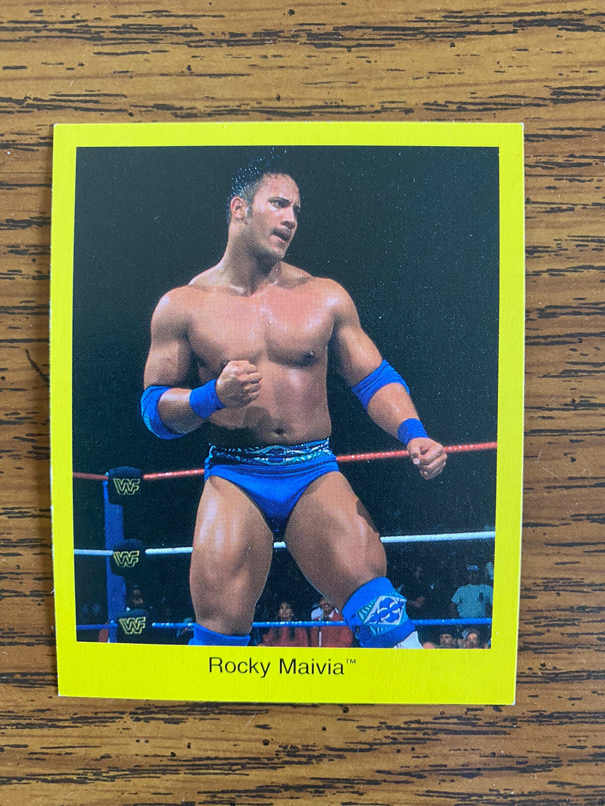 1997 Rocky Maivia Rookie Card WWF The Rock Dwayne Johnson Cardinal Trivia