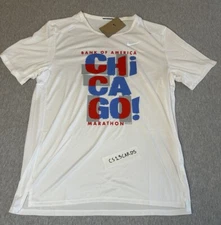 Nike Chicago BOA Marathon 2023 White Running Top Shirt Mens Sizes $55 FD2689-100