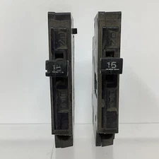 Pack Of 2 Frank Adam FA115R Black 40°C Single Pole 15 AMP Type A Circuit Breaker