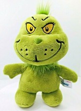 Dr. Seuss Green Fur Baby Grinch Plush 9" Aurora 2020 Embroidered Eyes