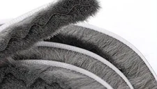 5m 16feet Brush Weather Striping Card-Slot Seal Strip Pile Weatherstrip Door ...