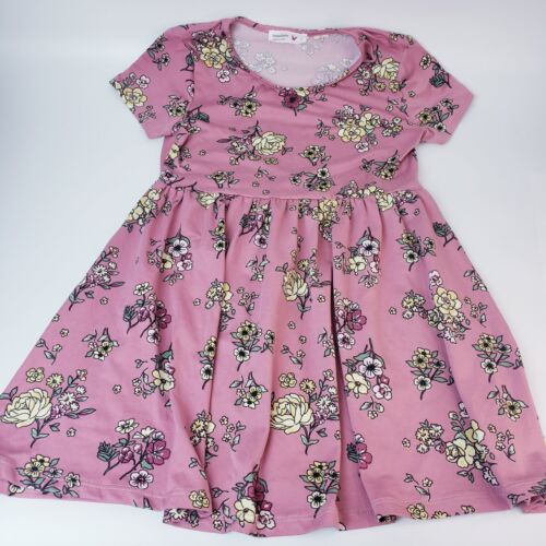 Beautees Girls Floral Dress Size 7 Short Sleeve Summer Dress