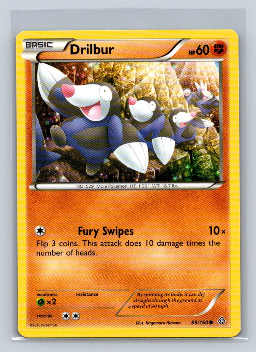 Drilbur #89/160 XY - Primal Clash Common - Pokemon Cards D66