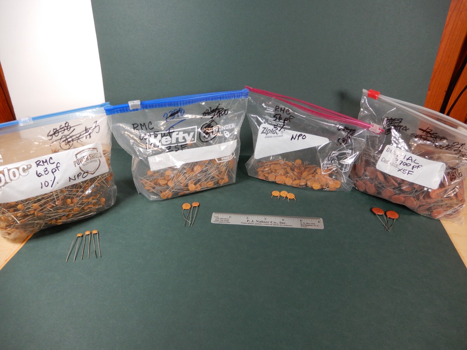 RMC Mial Ceramic Disc Capacitor Lot 4 Values Over 2 1/2 Pounds NOS #1