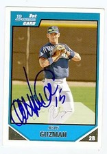 Jesus Guzman autographed baseball card San Diego Padres 2007 Topps Bowman #BP66