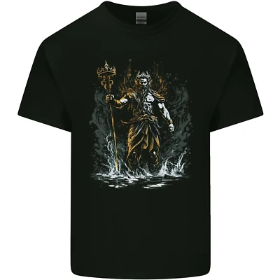 Poseidon Greek God of Water Mythology Kids T-Shirt Childrens