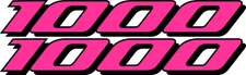 2 Pink GSXR 1000 Decals Stickers Emblem Decal Street Bike graphics Stickers