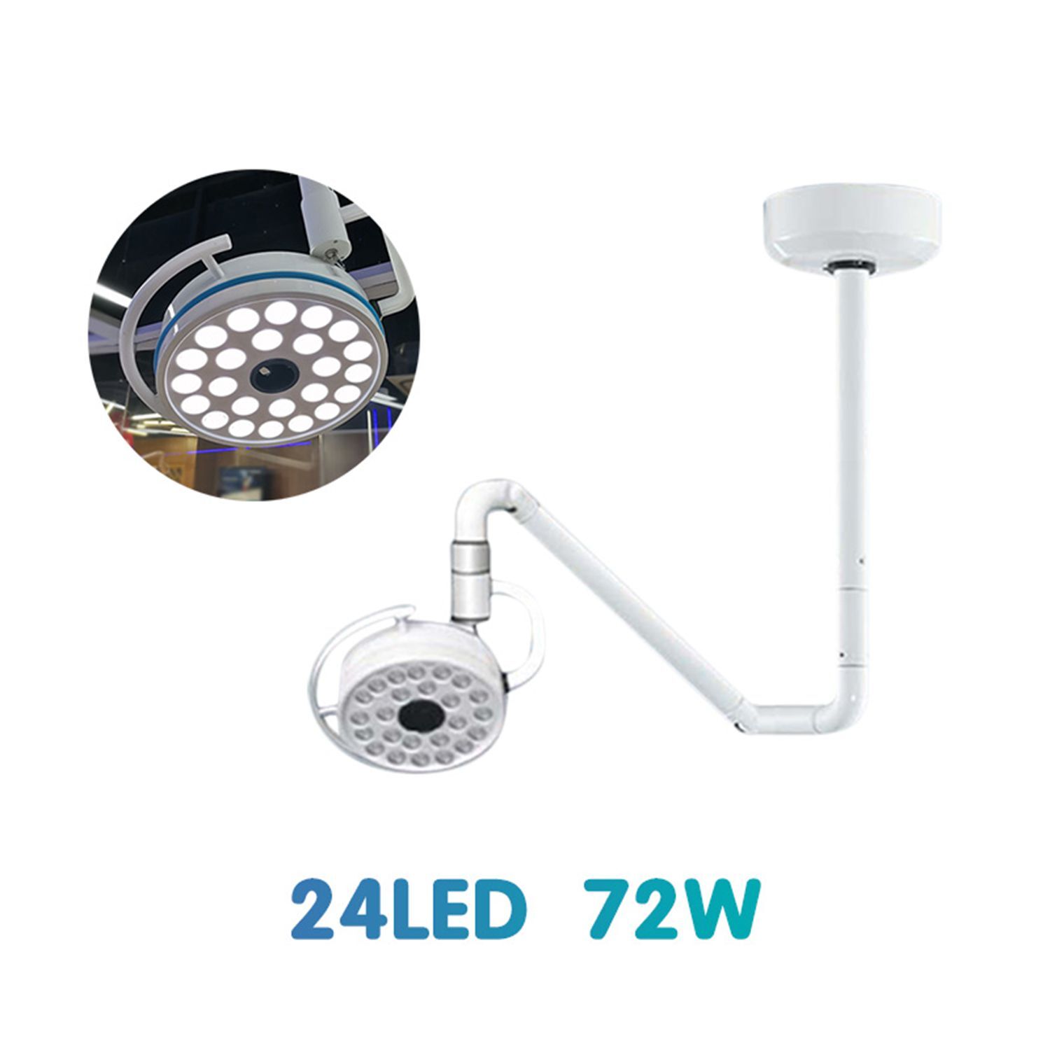GreatLife 12/24 Leds Dental Surgical Oral Lamp Light Shadowless Ceiling Mounted