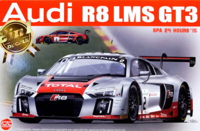 Audi R8 LMS GT3 SPA 24 Hours 2015 1:24 Model Kit Bausatz Platz nunu PN24004