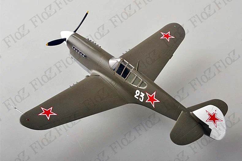 WWII Curtiss P-40 Warhawk Soviet Union finished aircraft 1/48 Easy model plane - Image 2 of 4