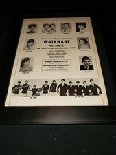 Watanabe Publishing Japan Rare Original Promo Poster Ad Framed!