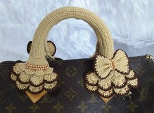 Handle Cover Crochet cotton 100 Louis VuittonLV SPEEDY 25 30 35 beige color