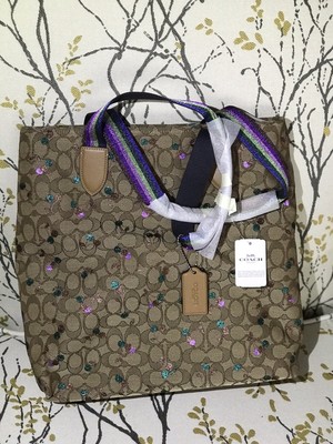 cherry print coach purse