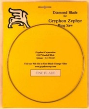 Gryphon Zephyr Ring Saw Diamond Blade - FINE Grit
