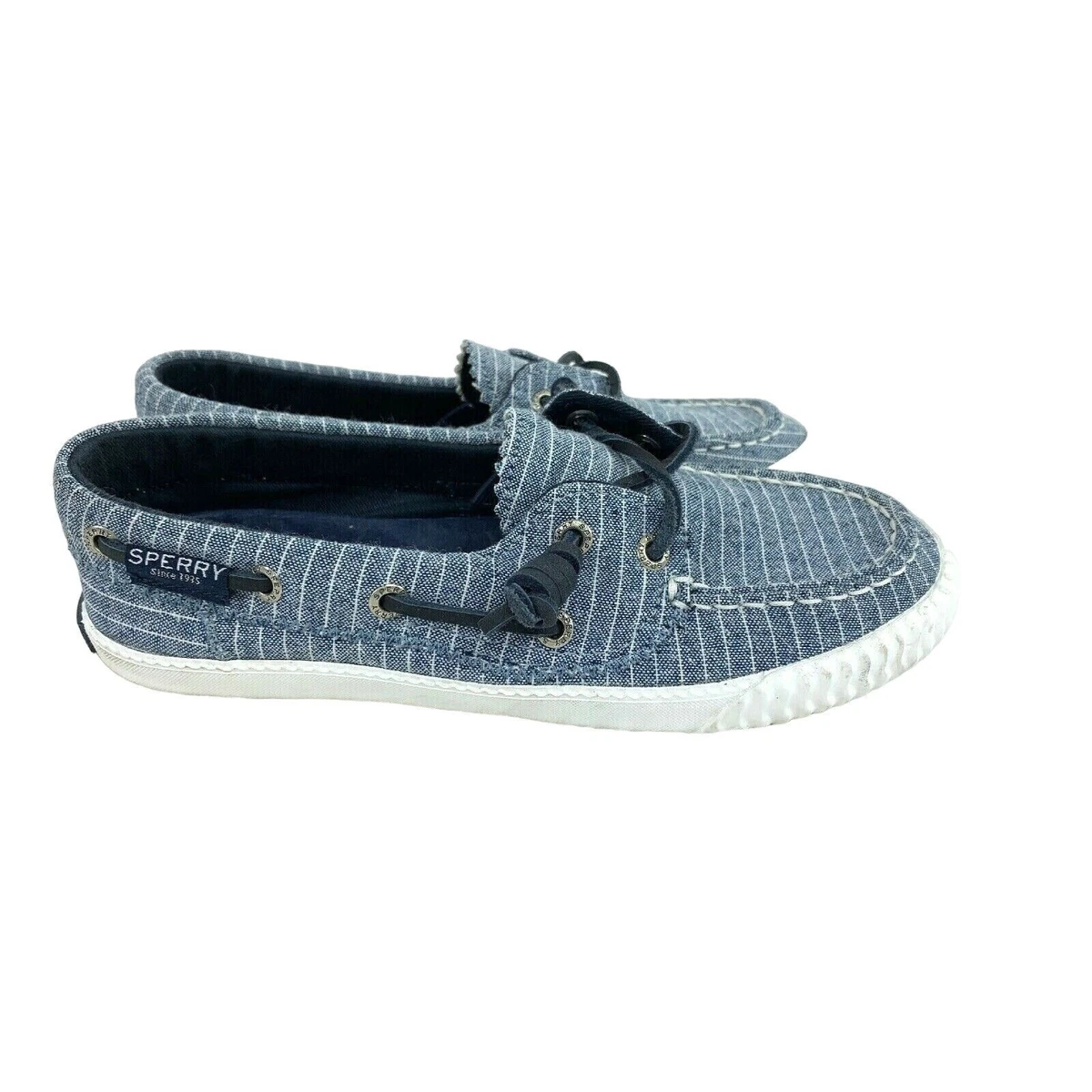 Sperry striped sneakers sale