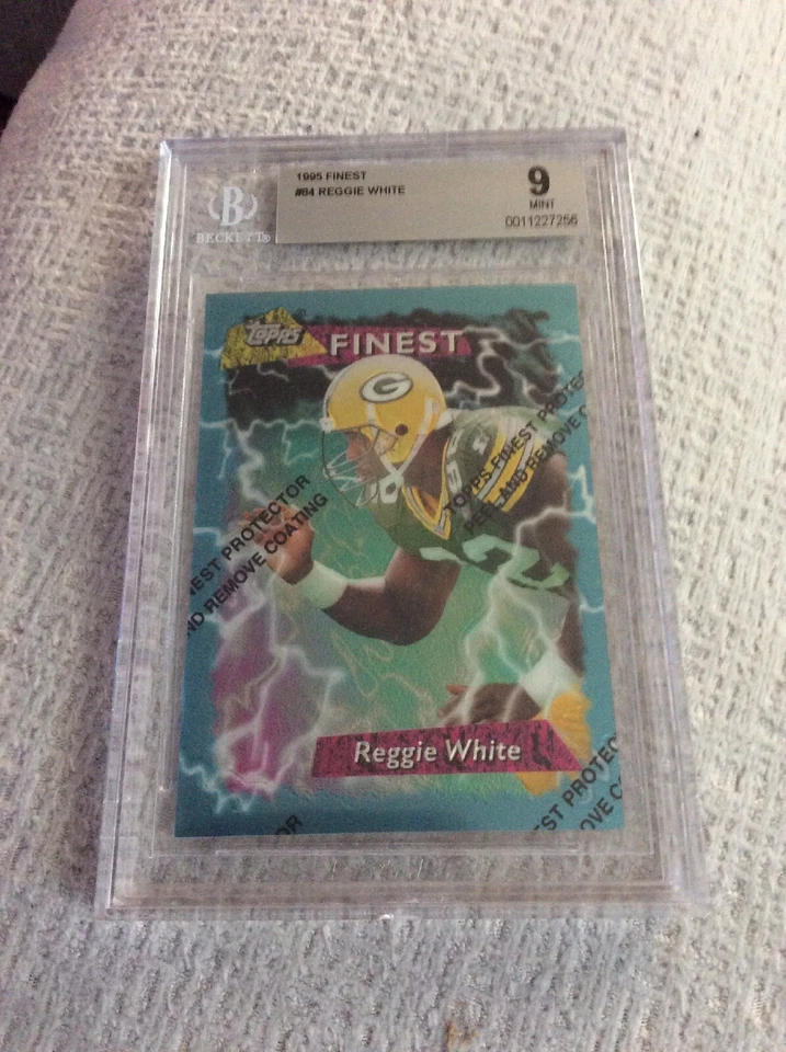 1995 Topps Finest #84 Reggie White BGS 9 Mint Original Green Bay Packers - Image 2 of 3