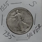 1935 S Walking Liberty Half Dollar, Strong Feather Details HI GRADE ⭐735⭐V4⭐