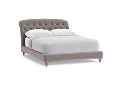 LOAF Dozer Bed Kingsize in Gray Velvet (1391)