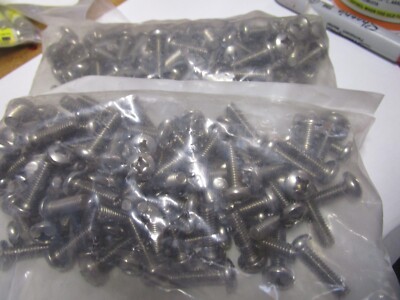 #12-24 x 3/4'' Phillips Pan Head Grade 18-8 Stainless Steel Machine Screw QTY 200