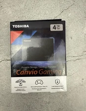 Toshiba Canvio Gaming HDTX140XK3CA 4 TB Portable Hard Drive - External - Black