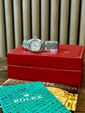 Rolex Oyster Perpetual Ladies – White Gold Fluted Bezel – Box & Booklets