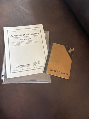 28 Page Promotional Booklet For 1930 Release Of The Film Hell's