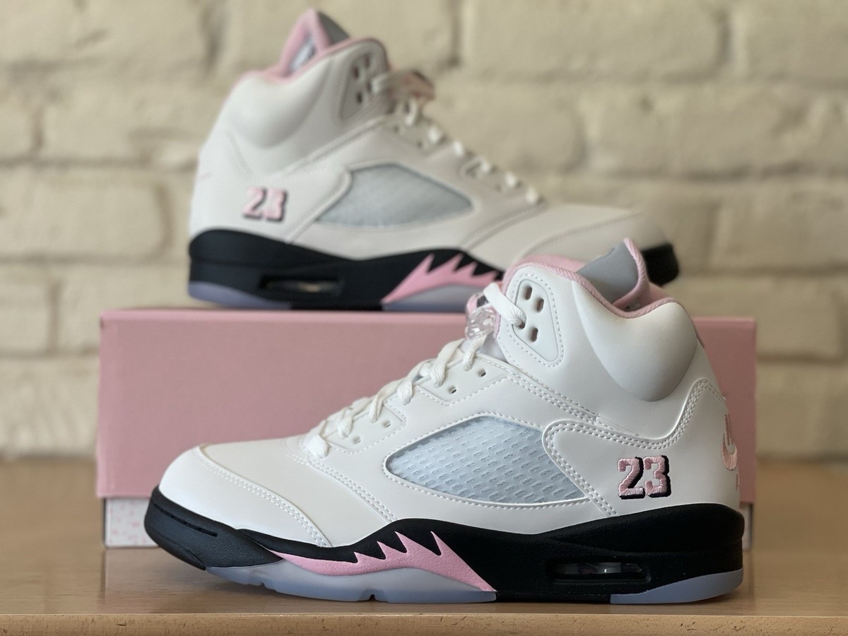 Nike Air Jordan 5 Retro OG Men Sz 11 Basketball White Soft Pink