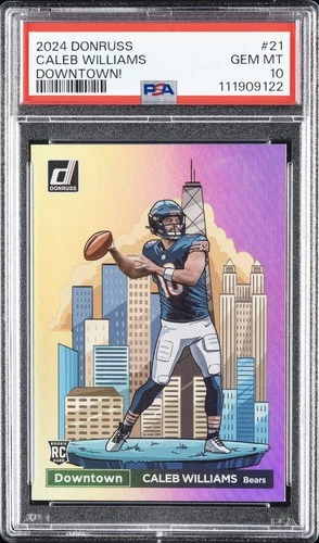 2024 PANINI DONRUSS DOWNTOWN! #21 CALEB WILLIAMS PSA 10