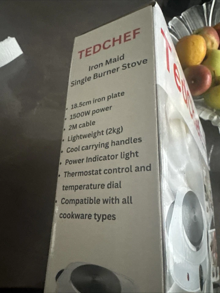 Electric Cooker Kitchen Travel Stove Single Burner Hot Plate Iron Cast Caravan - Image 4 of 4