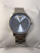 Movado Bold SWISS Quartz Blue Dial Stainless Steel Ladies Watch 3601289